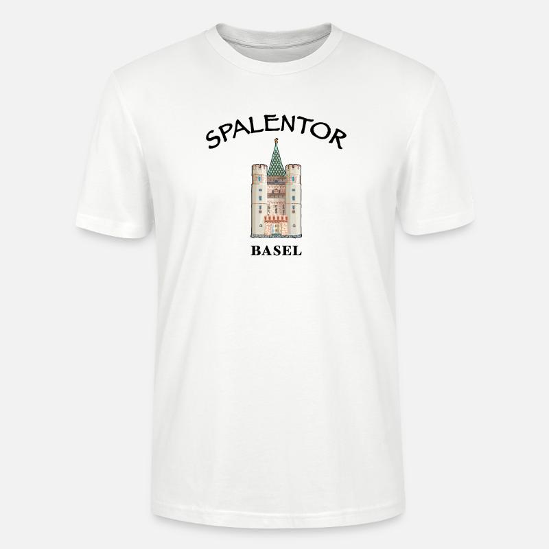 Basel, Spalentor, Schweiz - Stanley/Stella Unisex Bio-T-Shirt CRAFTER - Weiß