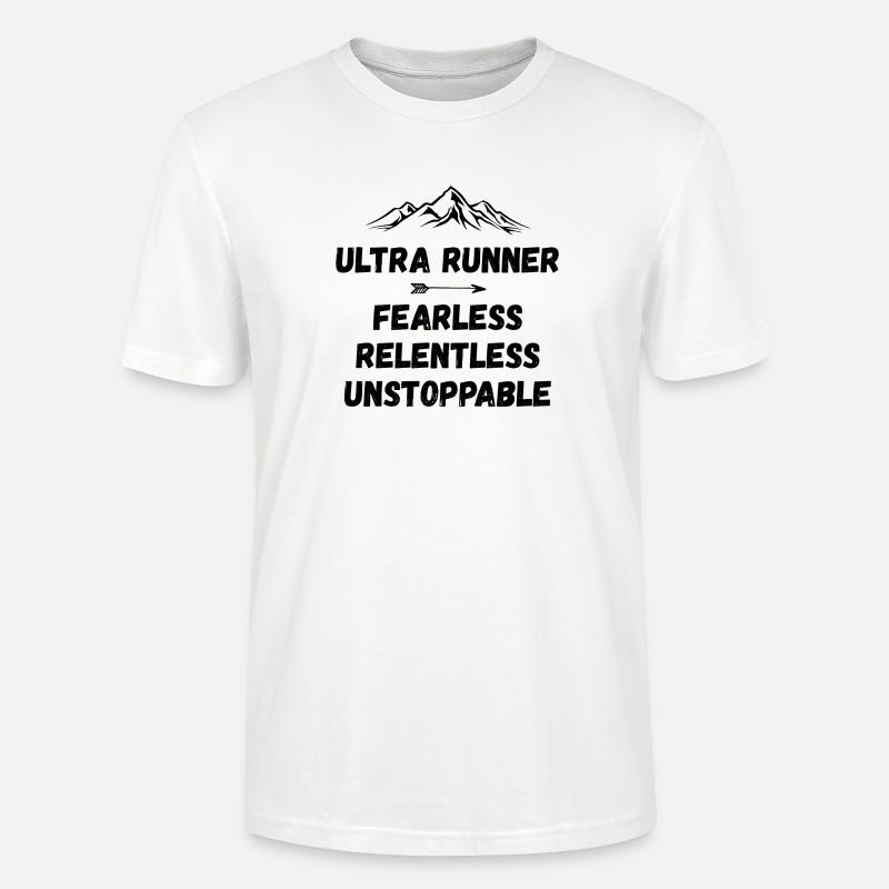 Ultra Runner - Intrépide. Implacable. Imparable. - T-shirt bio CRAFTER Stanley Stella Unisexe - blanc