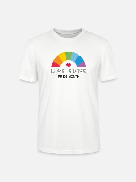 Liebe ist Liebe. Stolz-Monat. - Stanley/Stella Unisex Bio-T-Shirt CRAFTER - Weiß