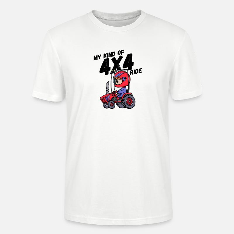 Nutzfahrzeug Traktor Statement Landleben Jungbauer - Stanley/Stella Unisex Bio-T-Shirt CRAFTER - Weiß