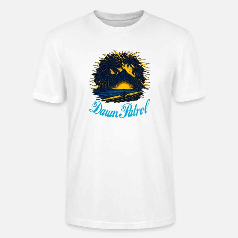 Dawn Patrol Palms Sunset - Stanley/Stella Unisex Bio-T-Shirt CRAFTER - Weiß
