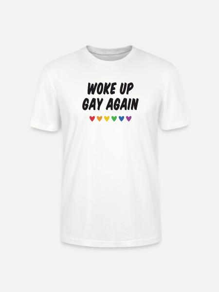 Wieder aufgewacht - Pride Month - Stanley/Stella Unisex Bio-T-Shirt CRAFTER - Weiß