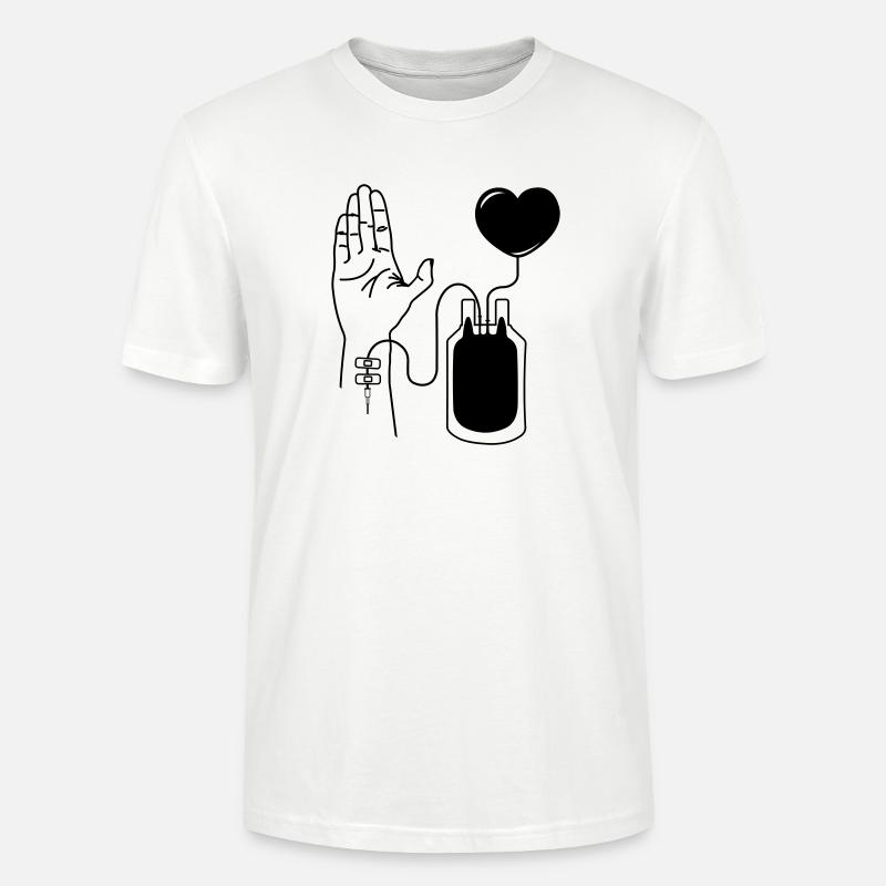 Blut spenden - Stanley/Stella Unisex Bio-T-Shirt CRAFTER - Weiß