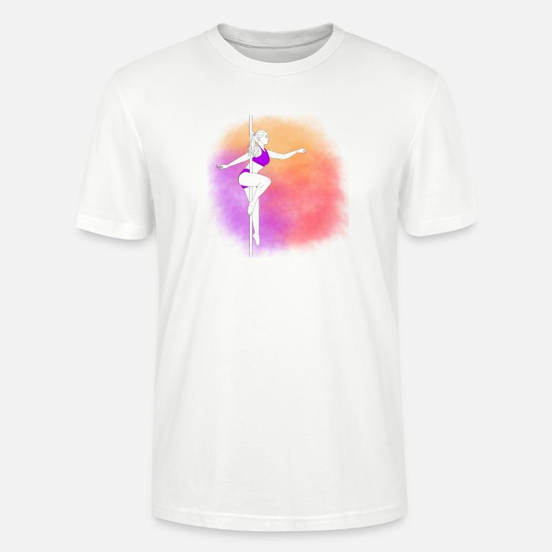 Pole Danse Néon Coucher de soleil - T-shirt bio CRAFTER Stanley Stella Unisexe - blanc