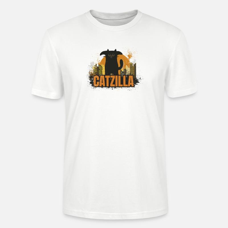 Catzilla. Katzenmonster - Stanley/Stella Unisex Bio-T-Shirt CRAFTER - Weiß