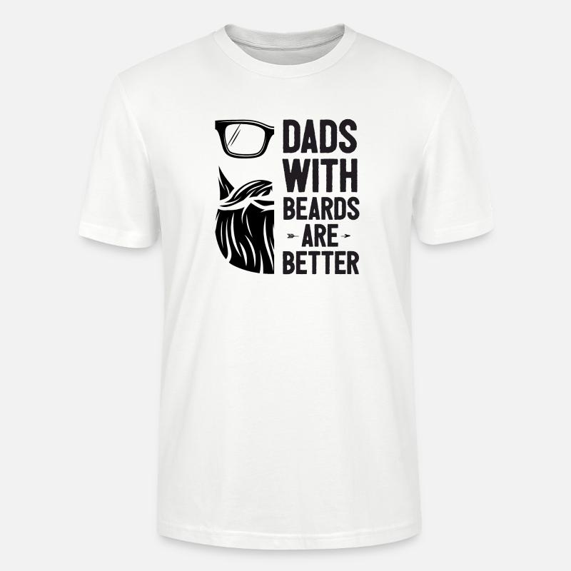 Väter mit Bärten sind besser - Stanley/Stella Unisex Bio-T-Shirt CRAFTER - Weiß