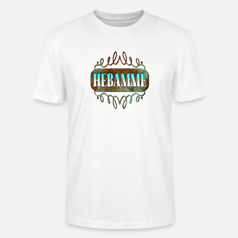 HEBAMMENBERUF GEBURTSHILFE - DANKE HEBAMME - Stanley/Stella Unisex Bio-T-Shirt CRAFTER - Weiß