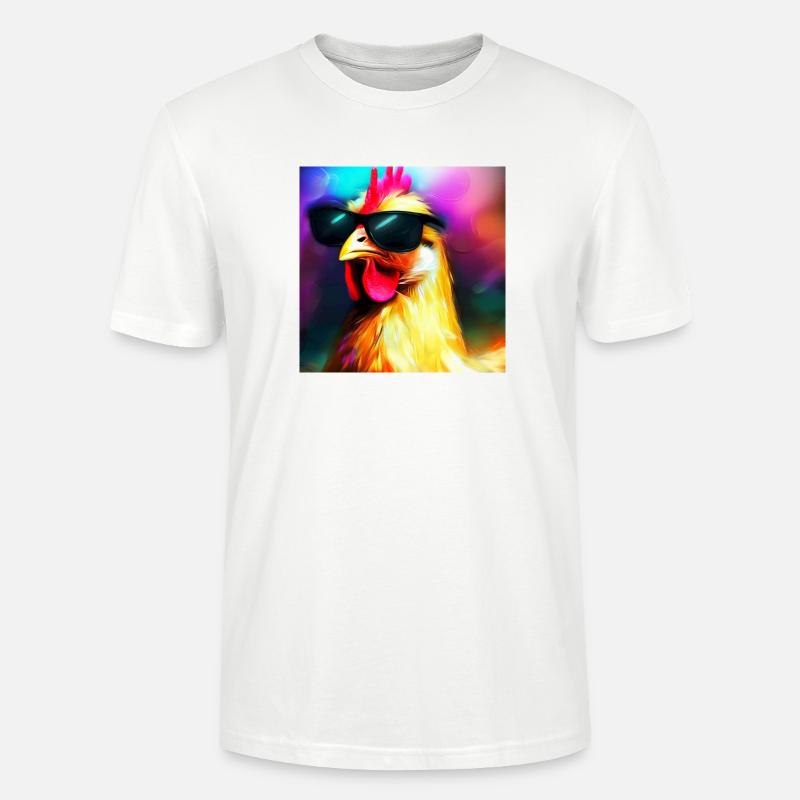 Fancy Chicken IV - Stanley/Stella Unisex Bio-T-Shirt CRAFTER - Weiß