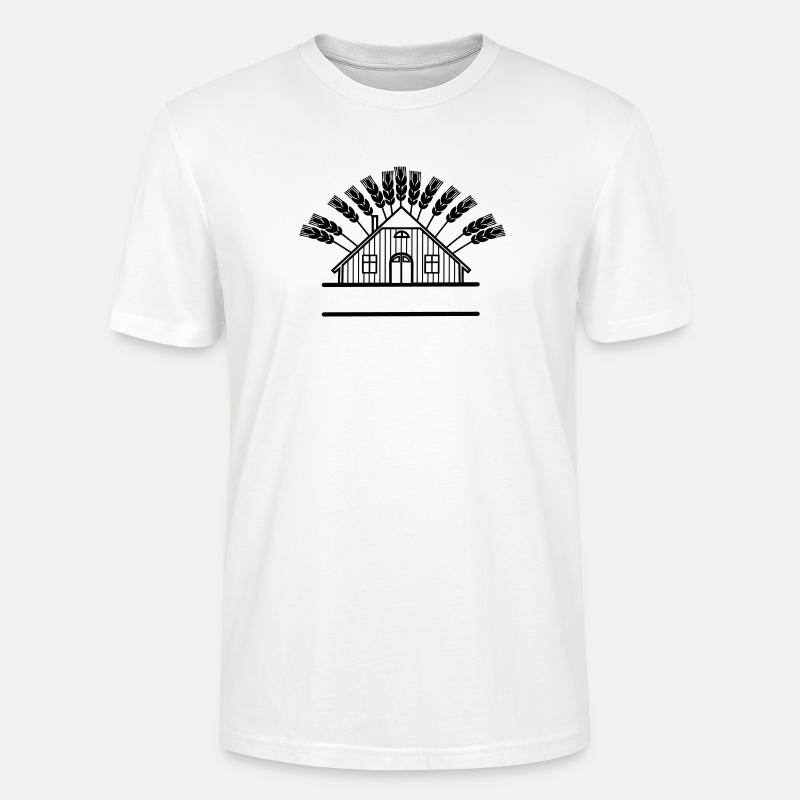 Getreidespeicher mit Kornbogen - Stanley/Stella Unisex Bio-T-Shirt CRAFTER - Weiß