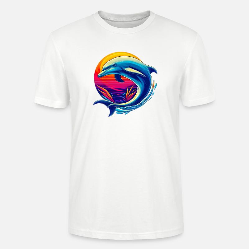 Dauphin - T-shirt bio CRAFTER Stanley Stella Unisexe - blanc