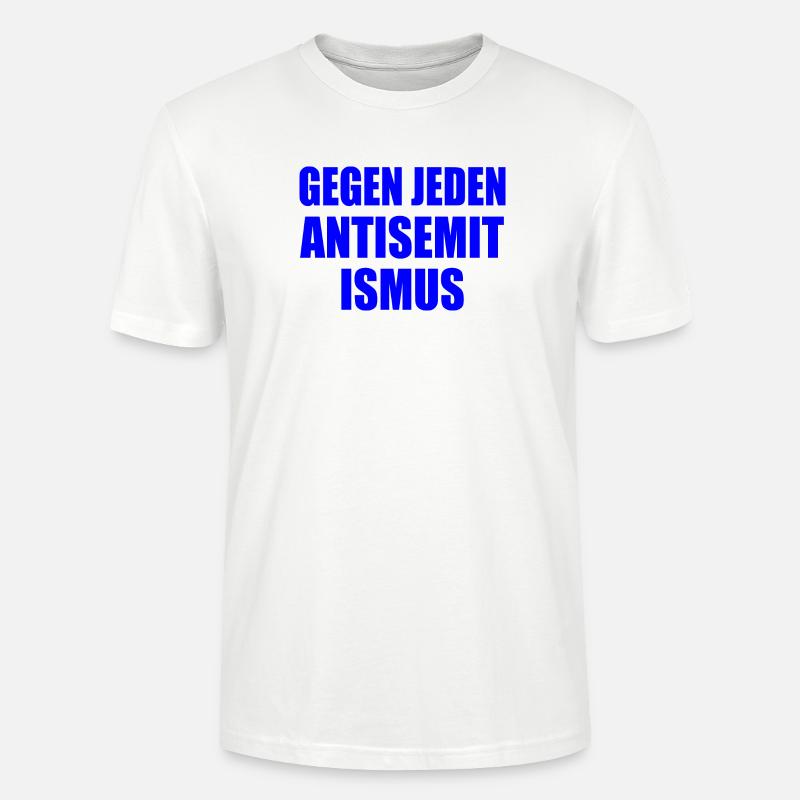Gegen jeden antisemitismus - Stanley/Stella Unisex Bio-T-Shirt CRAFTER - Weiß