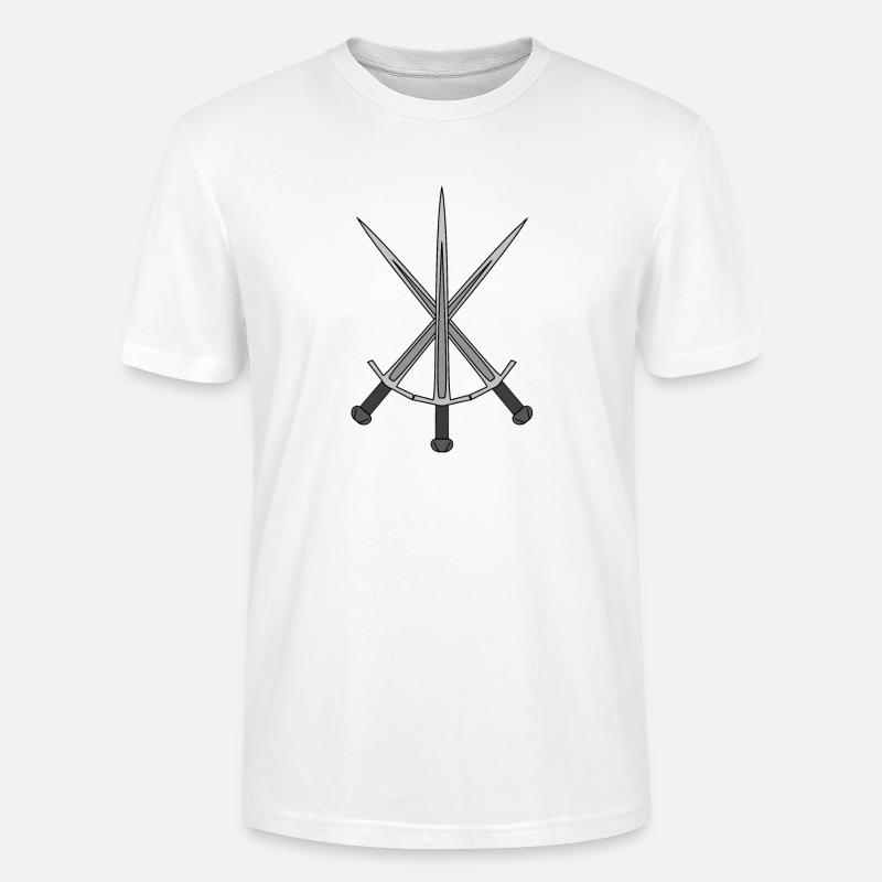 Épées Sabre Épée Combat Roi - T-shirt bio CRAFTER Stanley Stella Unisexe - blanc