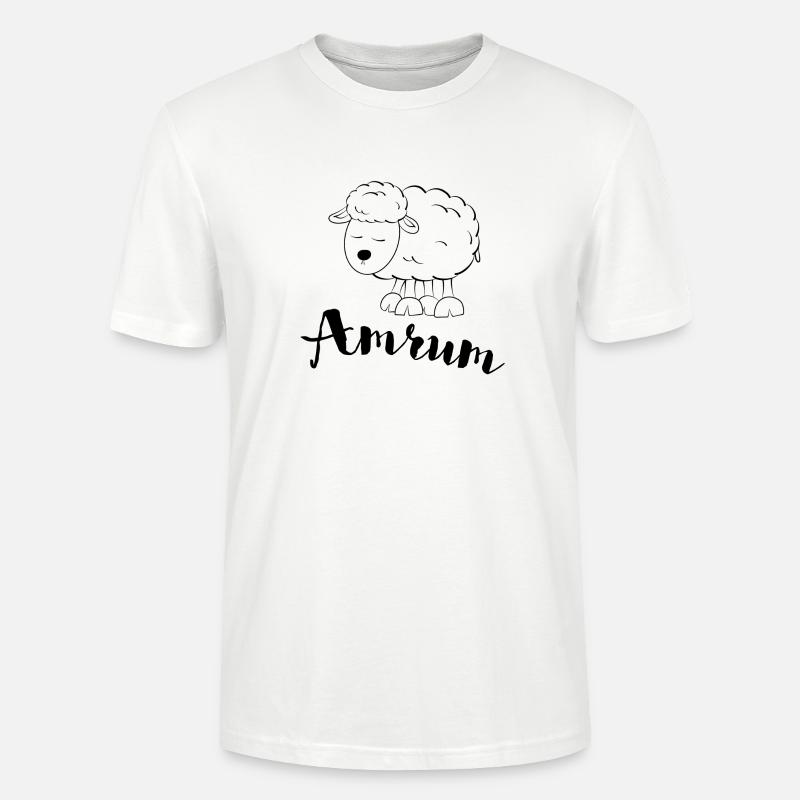 Amrum Schaf - Stanley/Stella Unisex Bio-T-Shirt CRAFTER - Weiß