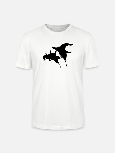 Hexe mit offenen Haaren und einem Hut - Stanley/Stella Unisex Bio-T-Shirt CRAFTER - Weiß