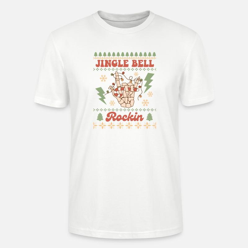 Hässlicher Weihnachtspullover - Stanley/Stella Unisex Bio-T-Shirt CRAFTER - Weiß