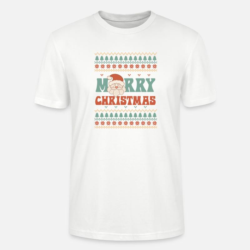 Hässlicher Weihnachtspullover - Stanley/Stella Unisex Bio-T-Shirt CRAFTER - Weiß