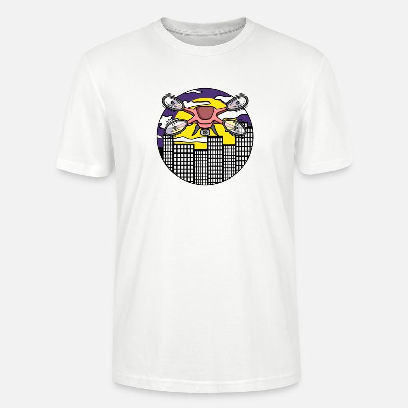 Drone Drone Drones - T-shirt bio CRAFTER Stanley Stella Unisexe - blanc