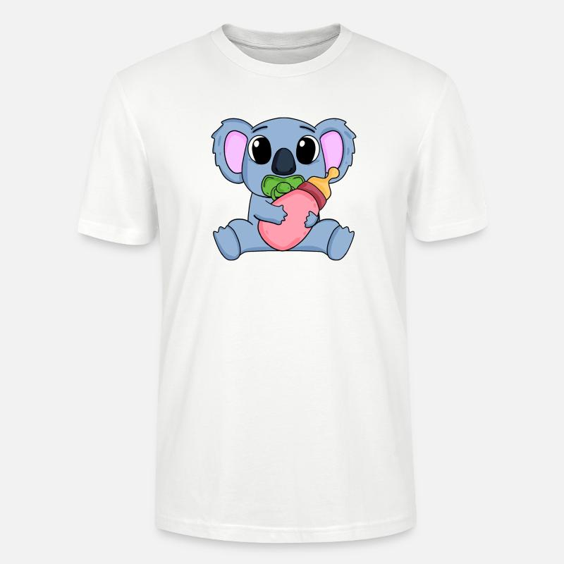 Bébé Koala Motif Koala Ours - T-shirt bio CRAFTER Stanley Stella Unisexe - blanc