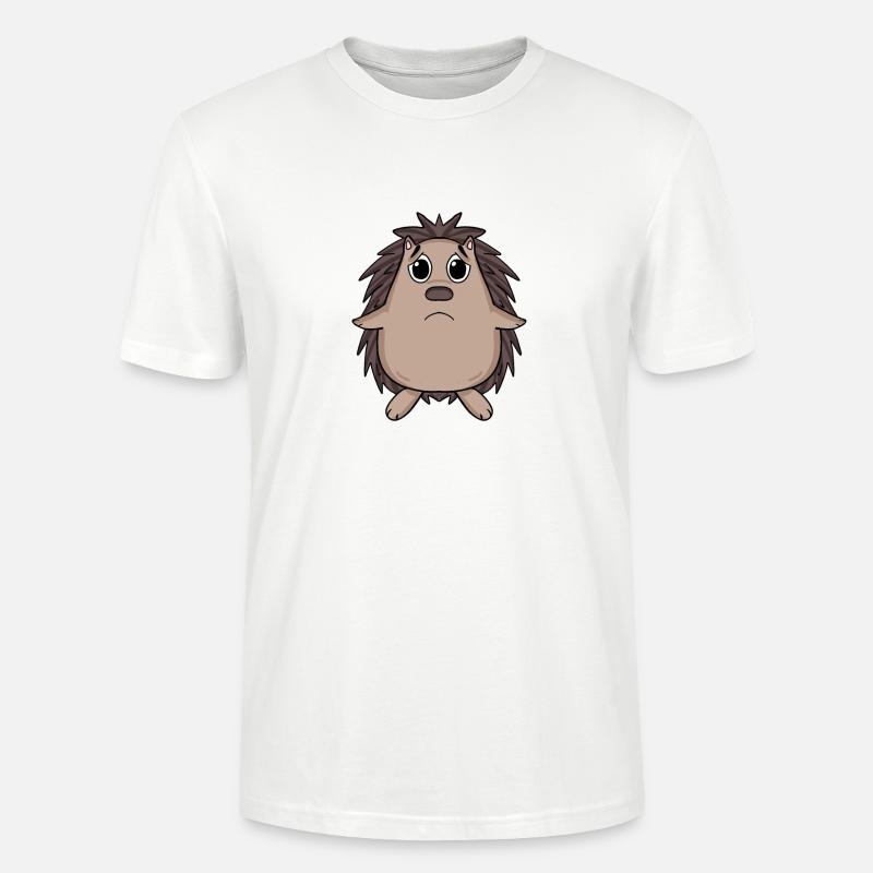 Igel Traurig - trauriger Igel - Stanley/Stella Unisex Bio-T-Shirt CRAFTER - Weiß