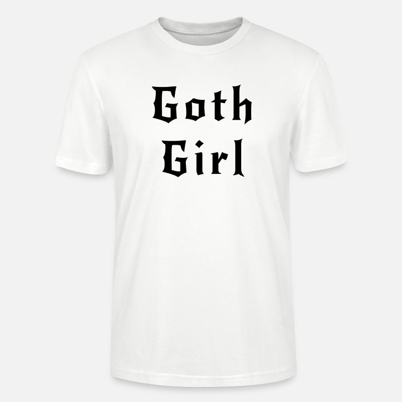 Gothic Mädchen schwarz - Stanley/Stella Unisex Bio-T-Shirt CRAFTER - Weiß