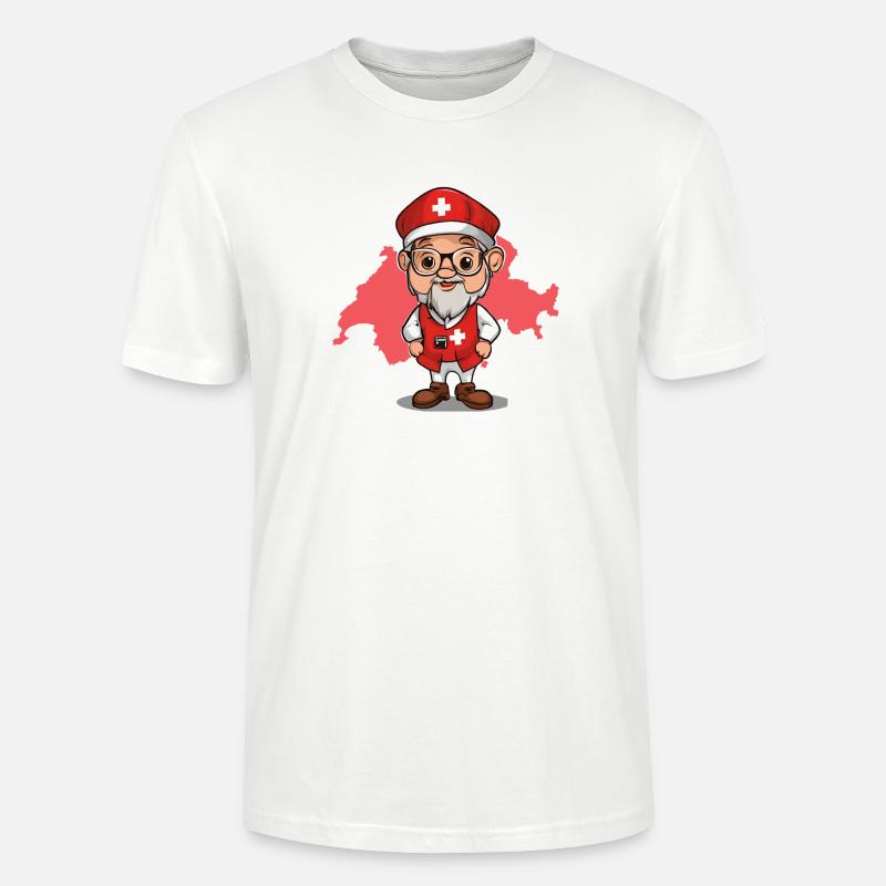 Schweiz, ich bin Schweizer, Schweizer Stolz - Stanley/Stella Unisex Bio-T-Shirt CRAFTER - Weiß