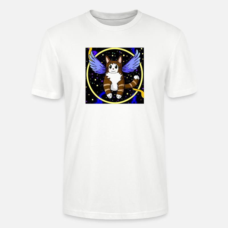 Chat ange dans l’espace. - T-shirt bio CRAFTER Stanley Stella Unisexe - blanc