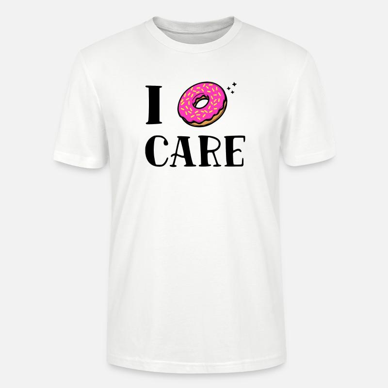 Is Mir Egal Witzig Donut Statement - Stanley/Stella Unisex Bio-T-Shirt CRAFTER - Weiß