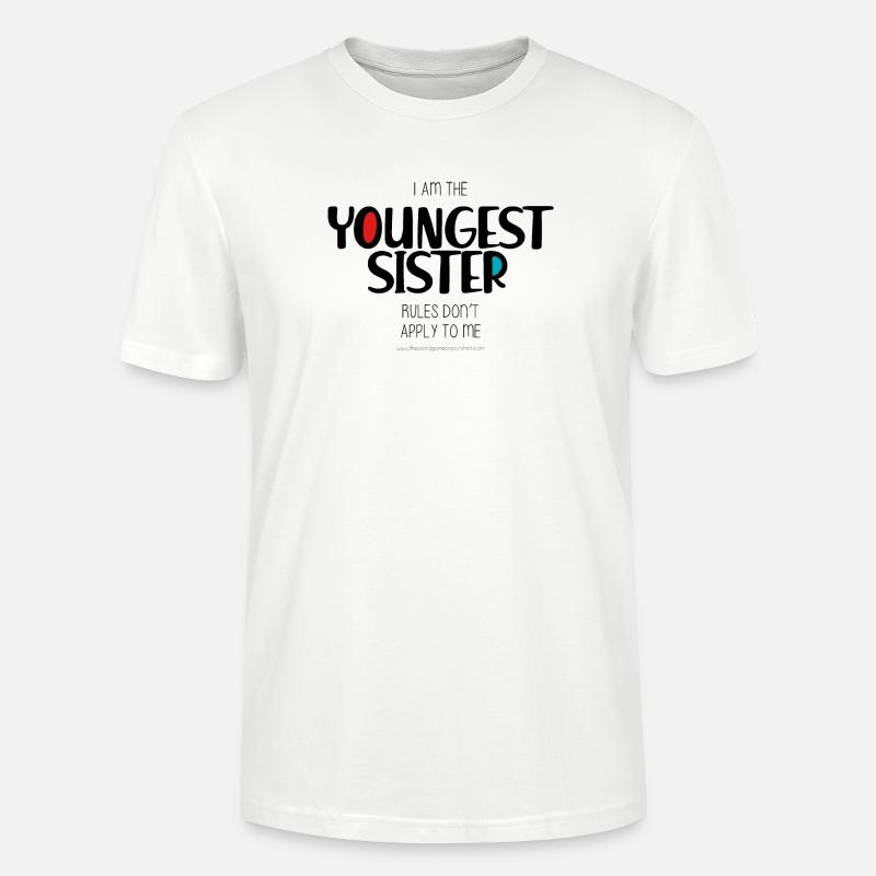 Jüngste Schwester - Stanley/Stella Unisex Bio-T-Shirt CRAFTER - Weiß