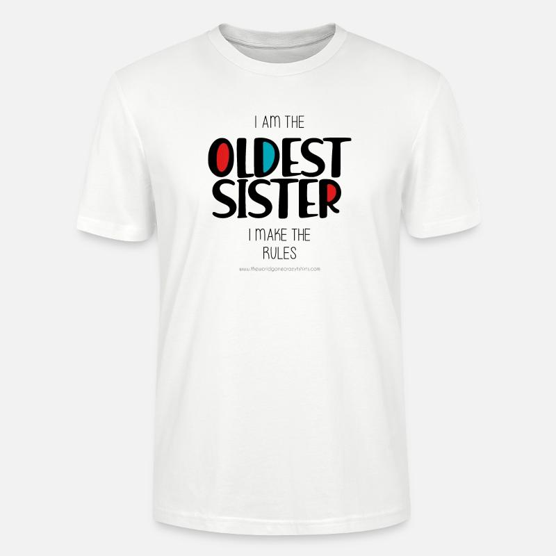 Älteste Schwester - Stanley/Stella Unisex Bio-T-Shirt CRAFTER - Weiß