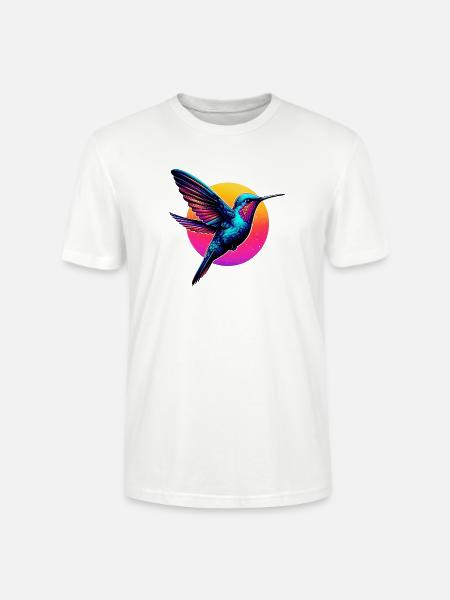 Hummingbird - Stanley/Stella CRAFTER Unisex Organic T-Shirt - white