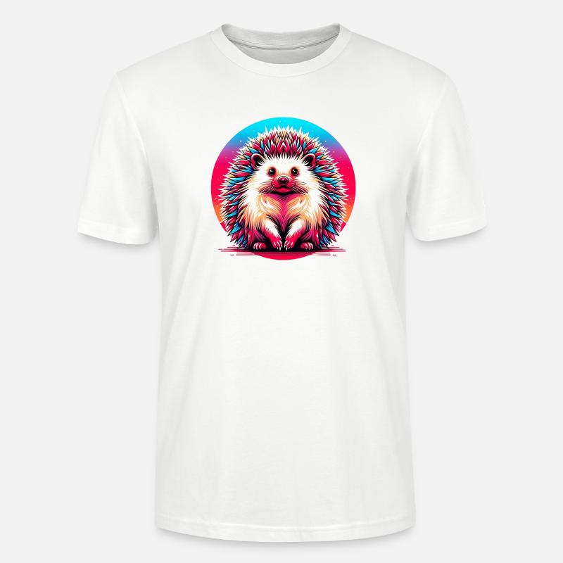 Hérisson - T-shirt bio CRAFTER Stanley Stella Unisexe - blanc