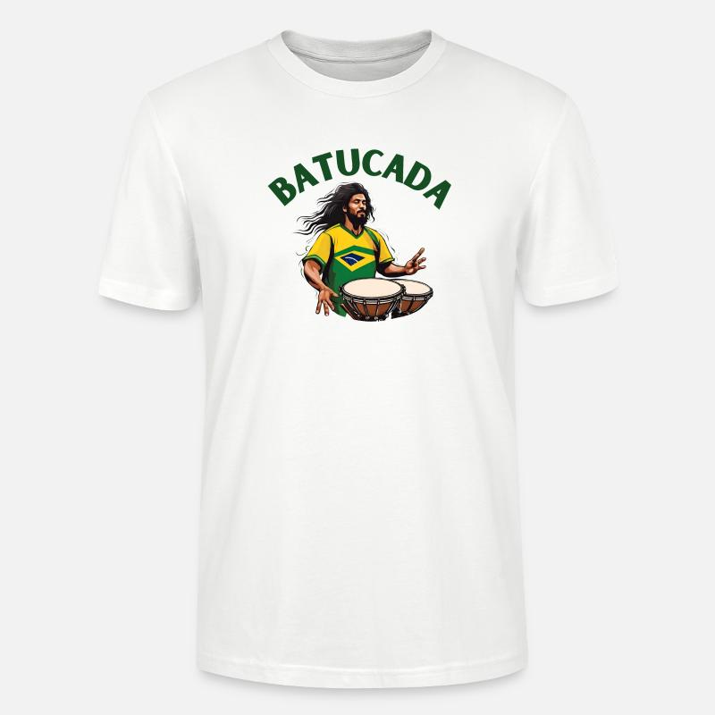 Batucada, Batucada-Spieler, Perkussion - Stanley/Stella Unisex Bio-T-Shirt CRAFTER - Weiß