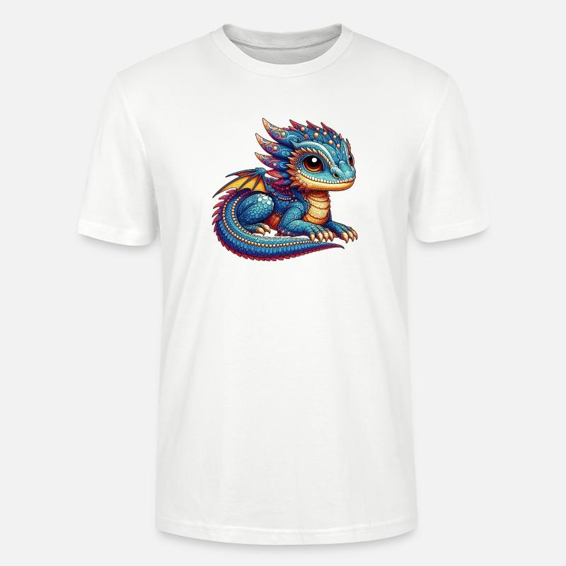 Drache - Stanley/Stella Unisex Bio-T-Shirt CRAFTER - Weiß