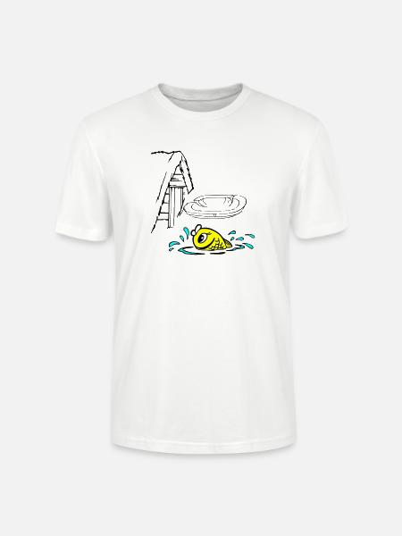 Gold Fisch - Stanley/Stella Unisex Bio-T-Shirt CRAFTER - Weiß