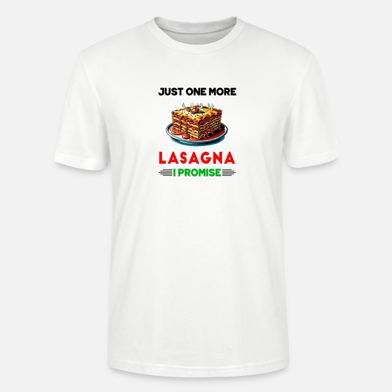 Nur noch eine Lasagne, versprochen - Stanley/Stella Unisex Bio-T-Shirt CRAFTER - Weiß