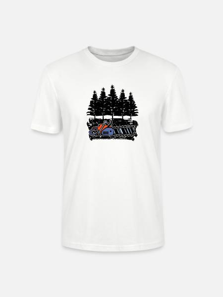 Baum Holz Säge Holzfäller Holzarbeit Baumfäller - Stanley/Stella Unisex Bio-T-Shirt CRAFTER - Weiß