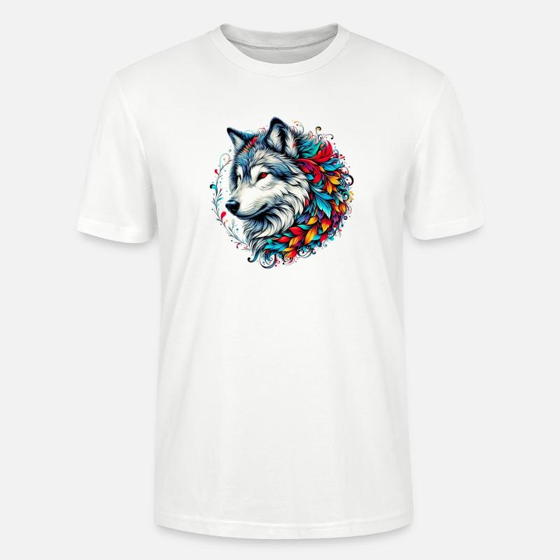 Wolf - Stanley/Stella Unisex Bio-T-Shirt CRAFTER - Weiß