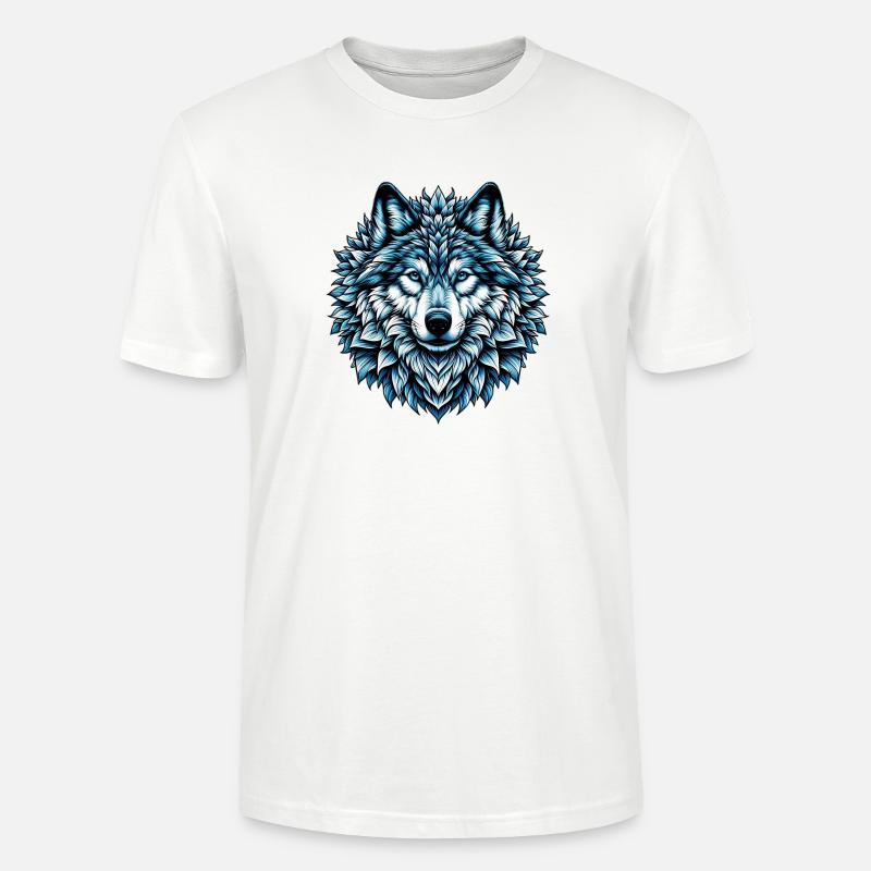 Loup - T-shirt bio CRAFTER Stanley Stella Unisexe - blanc