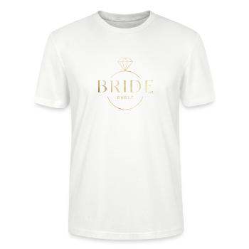 Filles de mariée ! Bague diamant personnalisable - T-shirt bio CRAFTER Stanley Stella Unisexe - blanc - Devant - Alina (178cm) & Michal (187cm)