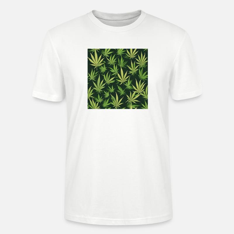 cannabis - T-shirt bio CRAFTER Stanley Stella Unisexe - blanc