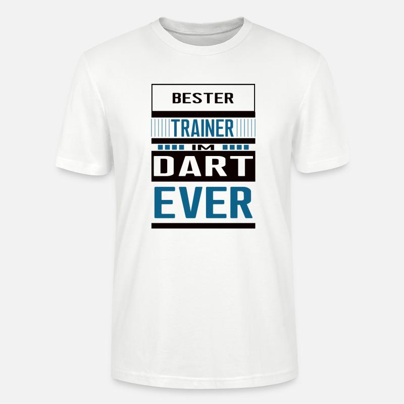 Dart Trainer Bester Darttrainer Team - Stanley/Stella Unisex Bio-T-Shirt CRAFTER - Weiß