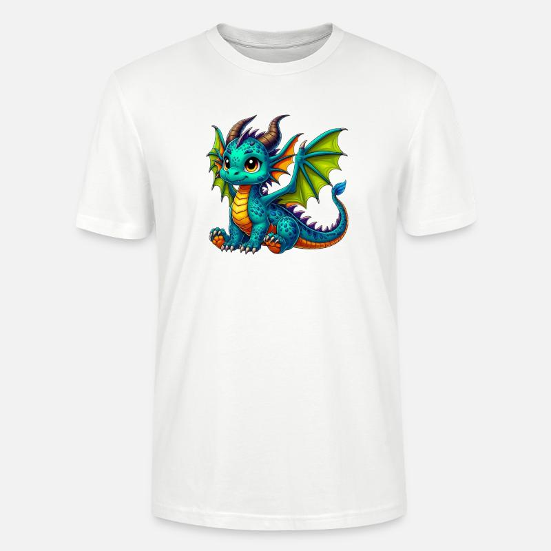 Drache - Stanley/Stella Unisex Bio-T-Shirt CRAFTER - Weiß