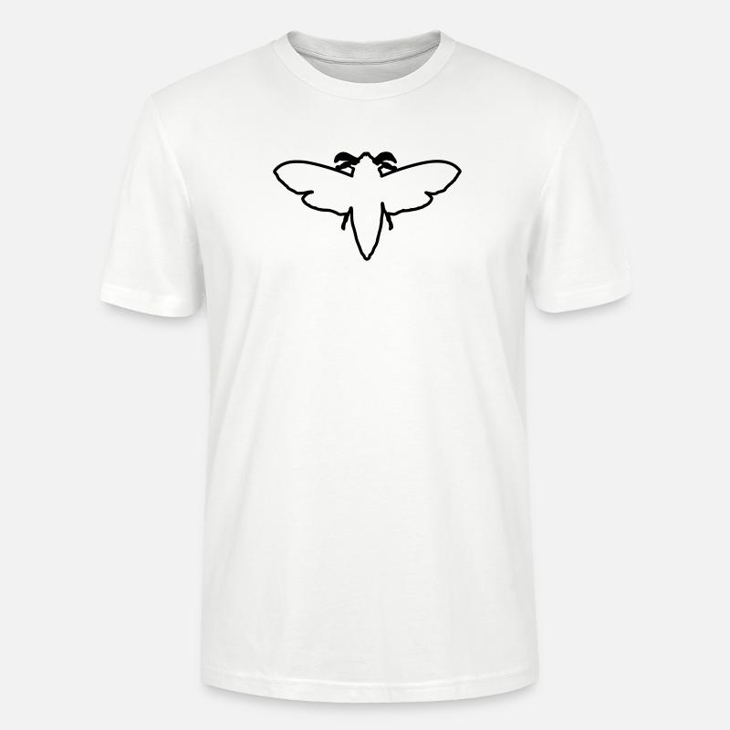 Moth 2 - Stanley/Stella CRAFTER Unisex Organic T-Shirt - white
