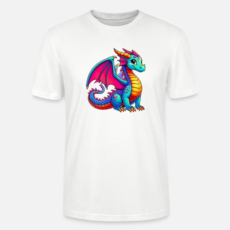 Drache - Stanley/Stella Unisex Bio-T-Shirt CRAFTER - Weiß