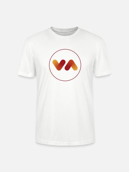 V-Verlauf Emblem: Warmer Gradient - Stanley/Stella Unisex Bio-T-Shirt CRAFTER - Weiß