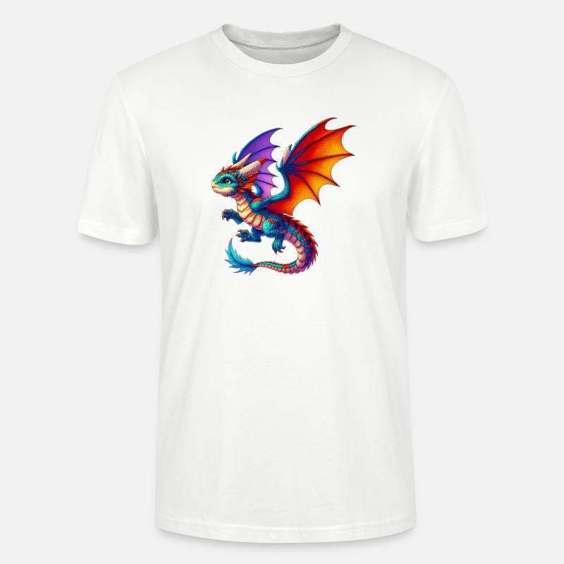 Drache - Stanley/Stella Unisex Bio-T-Shirt CRAFTER - Weiß