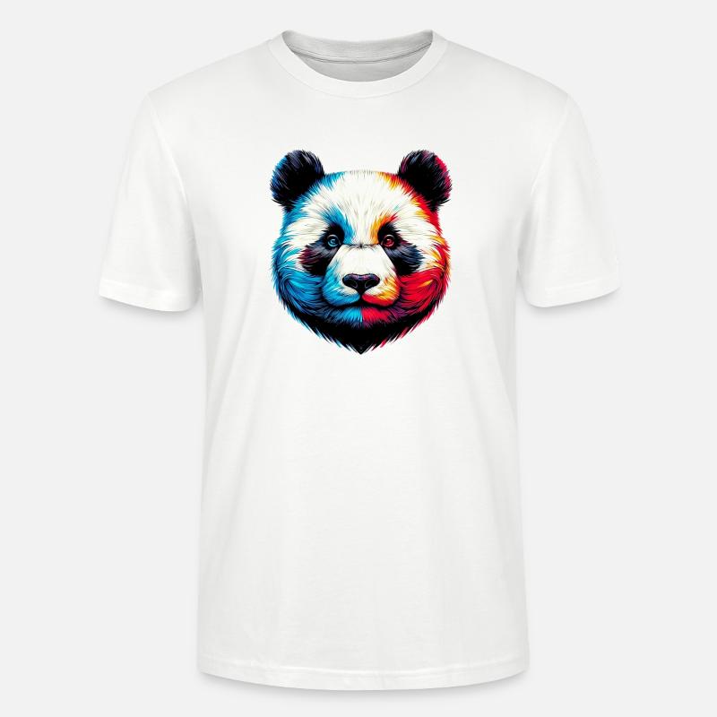 Panda - Stanley/Stella Unisex Bio-T-Shirt CRAFTER - Weiß