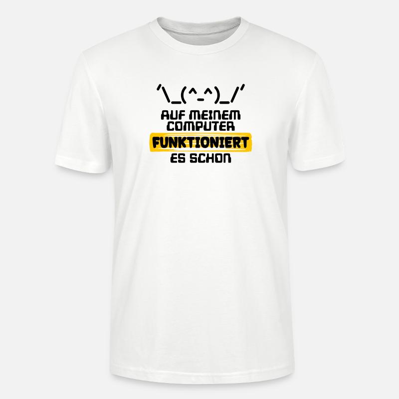 Erklæring om udviklererklæring Kode Scripting Programmør - Stanley Stella CRAFTER unisex økologisk-T-shirt - hvid