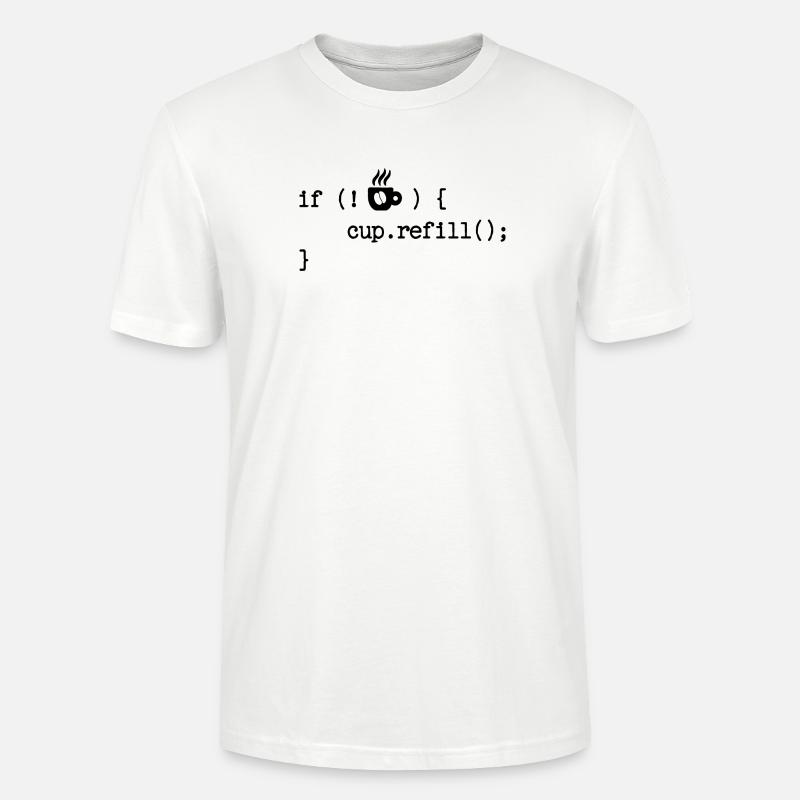 Développeur Programmeur Code Débogage Développeur Web - T-shirt bio CRAFTER Stanley Stella Unisexe - blanc