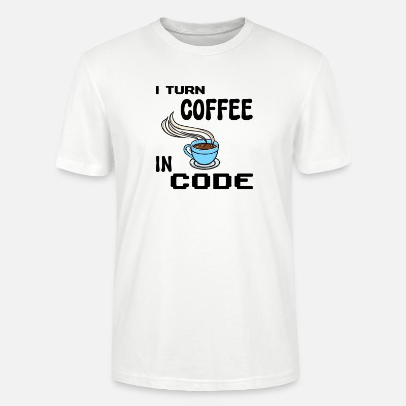 Programmeur de code Scripting Statement Développeur - T-shirt bio CRAFTER Stanley Stella Unisexe - blanc